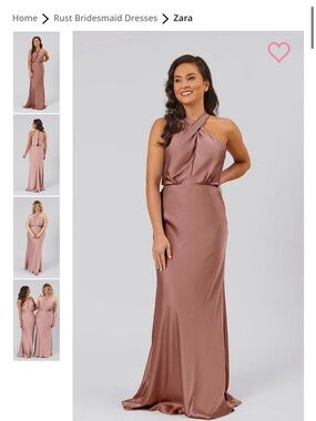 Kennedy Blue Zara Bridesmaids Dress in Wine